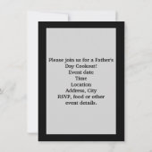 Einladung zum Vatertag (Rückseite)