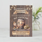 Einladung zum Vatertag - Rustikales Land (Stehend Vorderseite)
