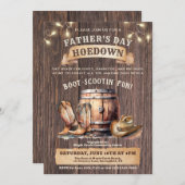 Einladung zum Vatertag - Rustikales Land (Vorne/Hinten)