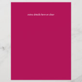 Einladung zum Verkauf von Pink Bake Flyer (Hinten)