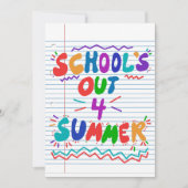 Einladung zum verlustlosen Leaf Paper der Schule (Vorderseite)