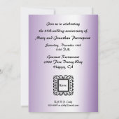 Einladung zum verzierten Hochzeitstag (Rückseite)