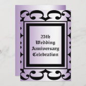 Einladung zum verzierten Hochzeitstag (Vorne/Hinten)