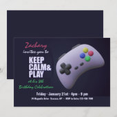 Einladung zum Videospiel (Vorne/Hinten)