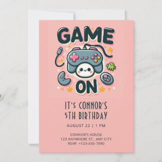 Einladung zum Videospiel Geburtstag