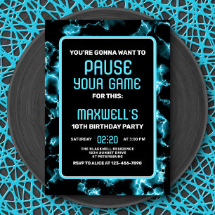Einladung zum Videospiel Geburtstag