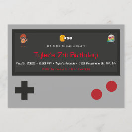 Einladung zum Videospiel Geburtstagsparty