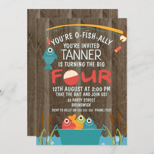 Einladung zum viertägigen Fischfang (Vorne/Hinten)