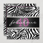 Einladung zum vierzigsten Geburtstag (Vorne/Hinten)