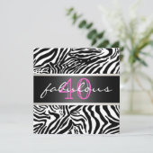 Einladung zum vierzigsten Geburtstag (Stehend Vorderseite)