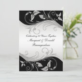 Einladung zum Vintagen 25. Hochzeitstag (Stehend Vorderseite)