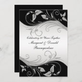 Einladung zum Vintagen 25. Hochzeitstag (Vorne/Hinten)