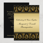 Einladung zum Vintagen 50. Hochzeitstag (Vorne/Hinten)