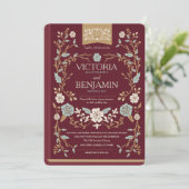 Einladung zum Vintagen Bibliotheksbuch (Stehend Vorderseite)