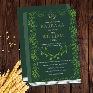 Einladung zum Vintagen Bibliotheksbuch