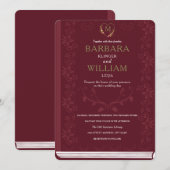 Einladung zum Vintagen Bibliotheksbuch (Vorne/Hinten)