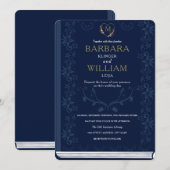 Einladung zum Vintagen Bibliotheksbuch (Vorne/Hinten)