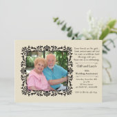 Einladung zum Vintagen Foto (Stehend Vorderseite)