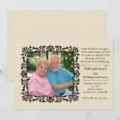 Einladung zum Vintagen Foto (Vorne/Hinten)