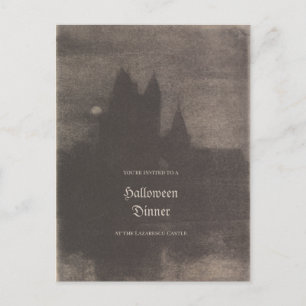 Einladung zum Vintagen Foto Custom Halloween-Party Postkarte