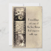 Einladung zum Vintagen Geburtstag (Vorderseite)