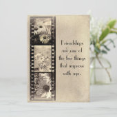 Einladung zum Vintagen Geburtstag (Stehend Vorderseite)