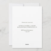 Einladung zum Vintagen Halloween-Party (Rückseite)