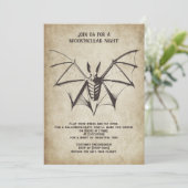 Einladung zum Vintagen Halloween-Party (Stehend Vorderseite)