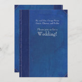 Einladung zum Vintagen Hochzeitsbuch von Royal Blu (Vorne/Hinten)