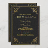 Einladung zum Vintagen Lederbuch (Vorne/Hinten)