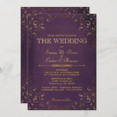 Einladung zum Vintagen Lederbuch (Vorne/Hinten)