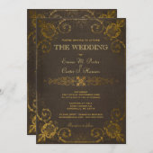 Einladung zum Vintagen Lederbuch (Vorne/Hinten)