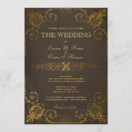 Einladung zum Vintagen Lederbuch