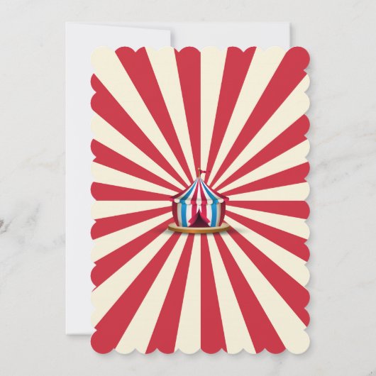 Einladung zum Vintagen Zirkus (Rückseite)