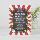 Einladung zum Vintagen Zirkus (Stehend Vorderseite)