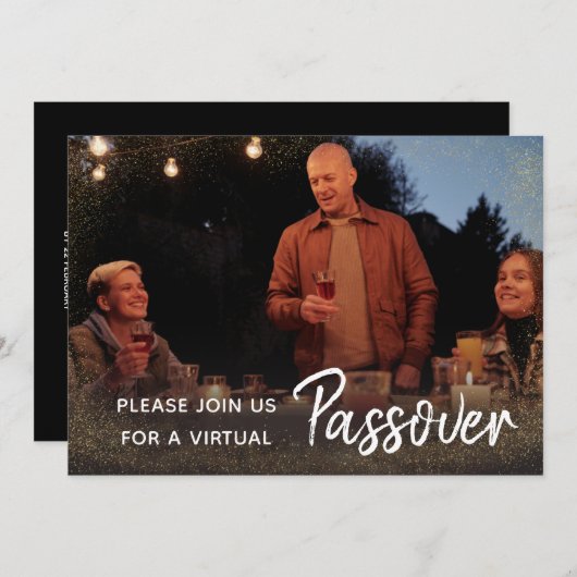 Einladung zum Virtual Passover Foto (Vorne/Hinten)