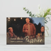 Einladung zum virtuellen Pessach für Familien-Foto (Stehend Vorderseite)