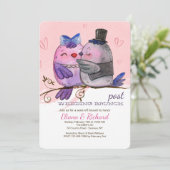 Einladung zum Vogel-Vogel-Vatercolor (Stehend Vorderseite)