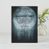 Einladung zum Vollmond-Halloween-Party (Stehend Vorderseite)