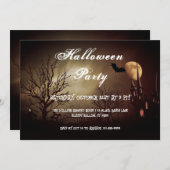 Einladung zum Vollmond-Halloween-Party (Vorne/Hinten)