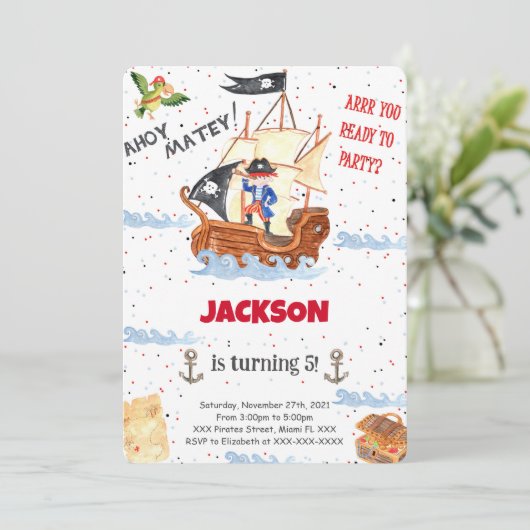 Einladung zum Wasserfarben (Stehend Vorderseite)