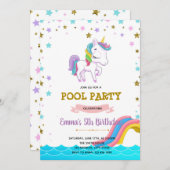 Einladung zum Wasserrutschbecken (Vorne/Hinten)