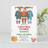 Einladung zum Weihnachts-Pyjama-Brunch (Stehend Vorderseite)