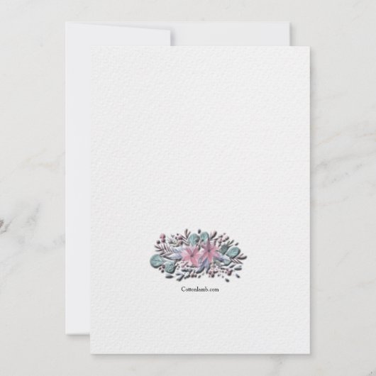 Einladung zum Weihnachtsabend (Rückseite)