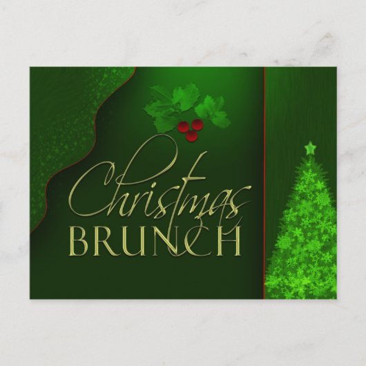 Einladung zum WeihnachtsBrunch (Vorderseite)