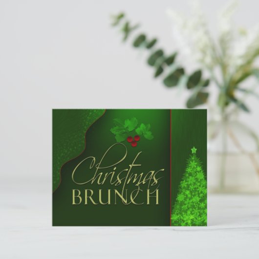 Einladung zum WeihnachtsBrunch (Stehend Vorderseite)