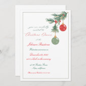 Einladung zum Weihnachtsessen (Vorne/Hinten)