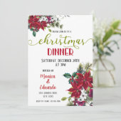 Einladung zum Weihnachtsessen (Stehend Vorderseite)