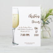 Einladung zum Weihnachtsessen (Stehend Vorderseite)