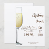 Einladung zum Weihnachtsessen (Vorne/Hinten)